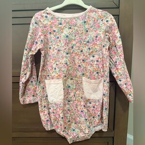 Stitchy Fish floral bubble romper with pockets